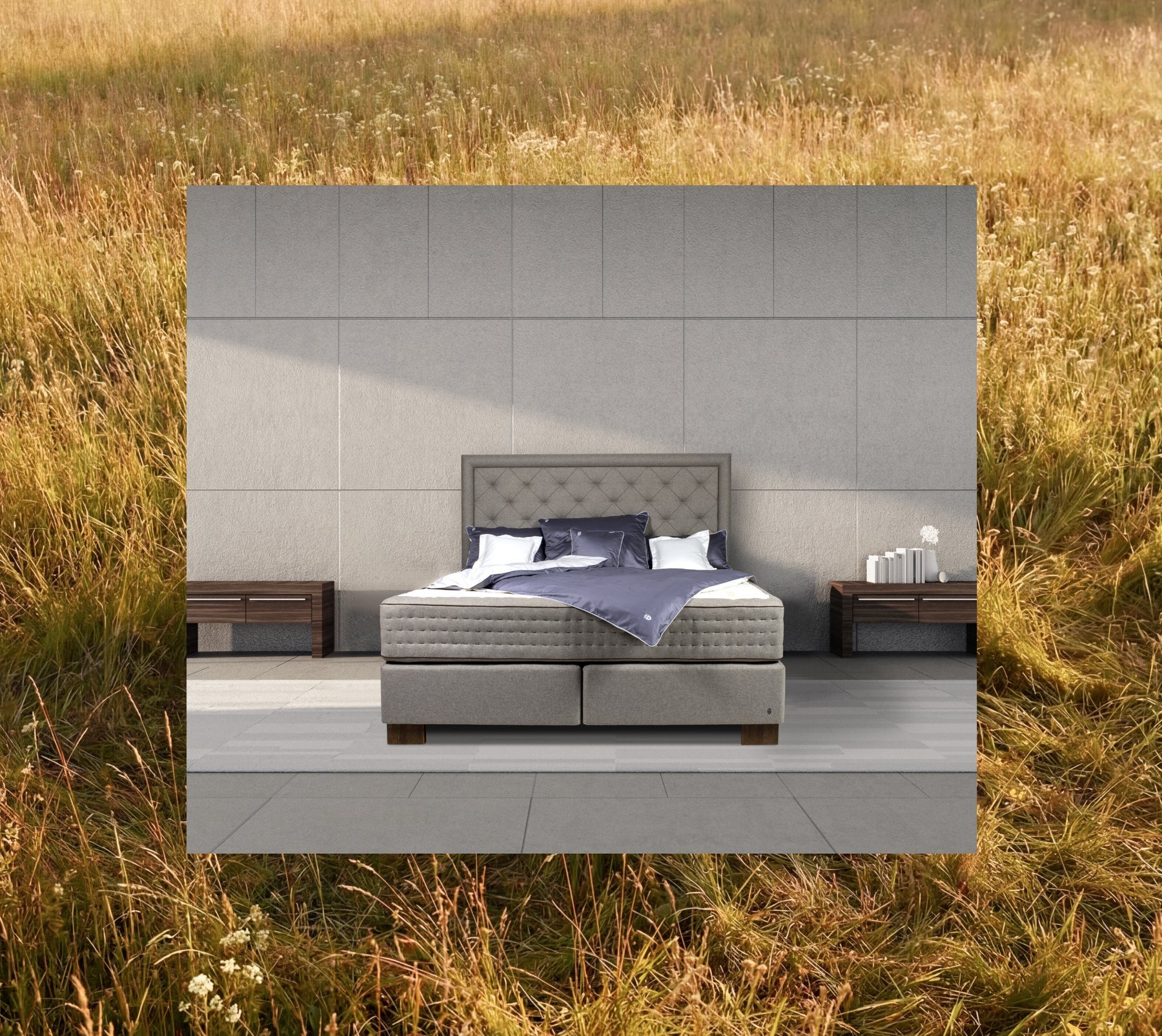 BEDEUR bed in a natural setting