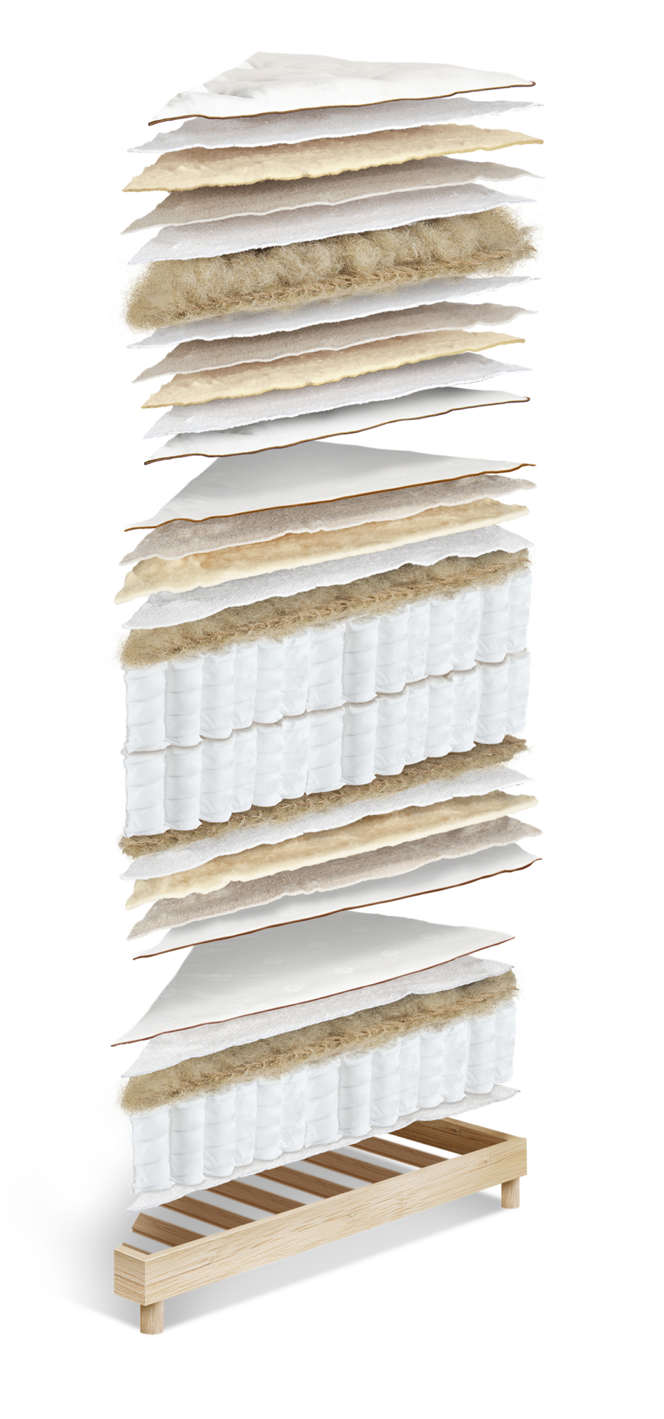 Layers of the bed BEDEUR N°1